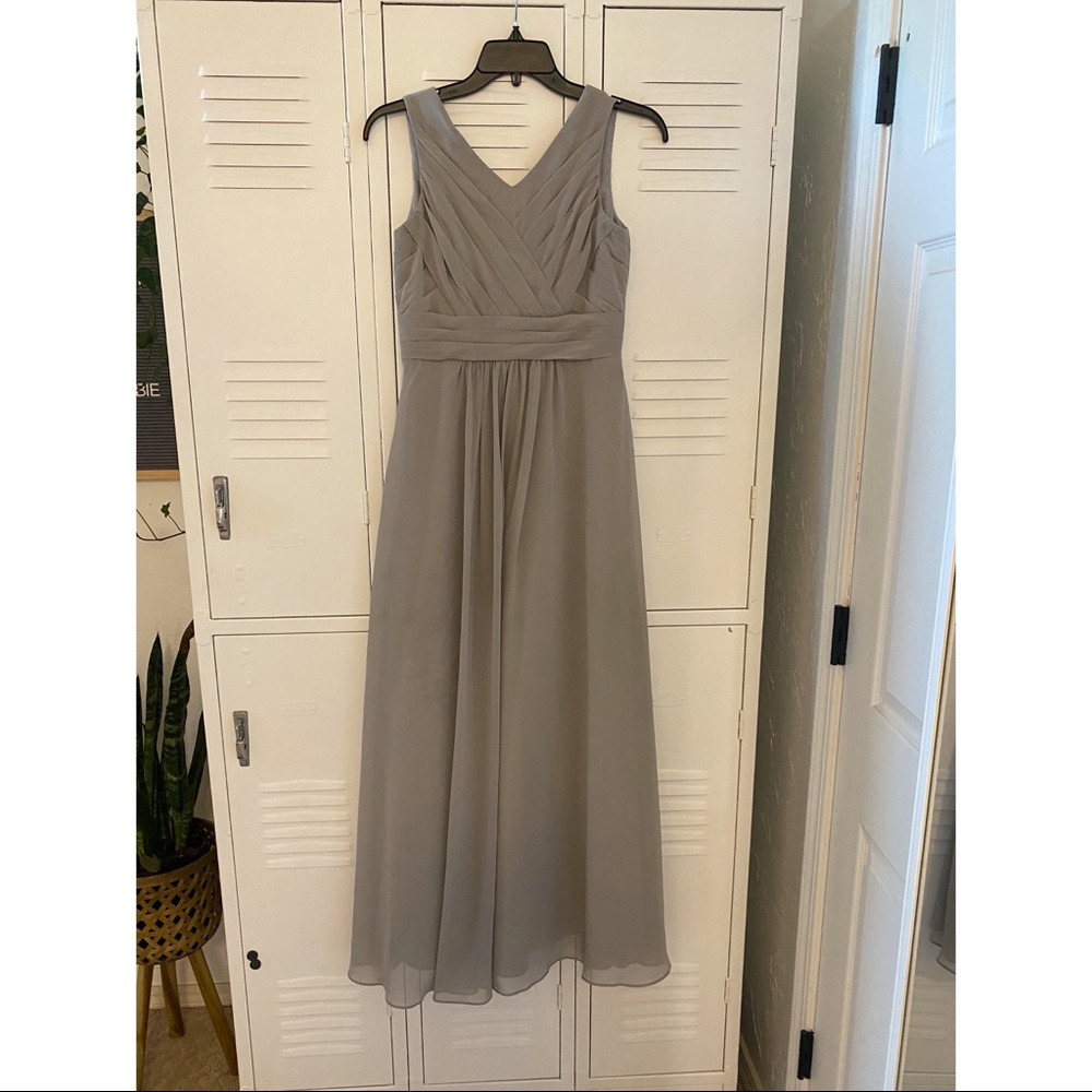 Azazie Pierrette Junior Bridesmaid Dress (Silver)